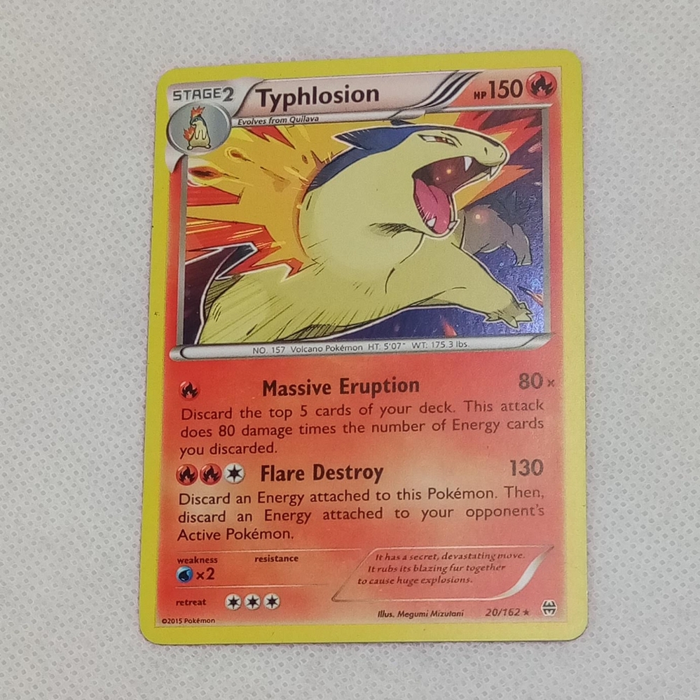 Pokémon Typhlsion Breakthrough Holo